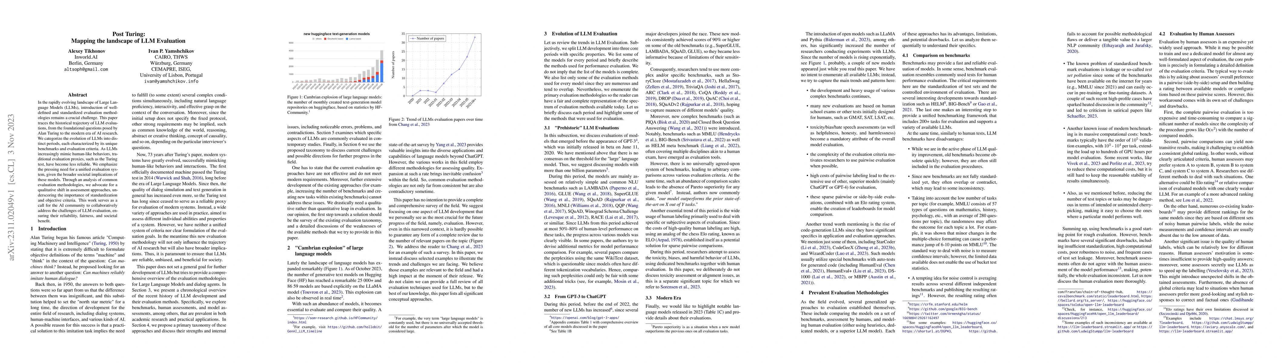 Thumbnail for Post Turing: Mapping the landscape of LLM Evaluation