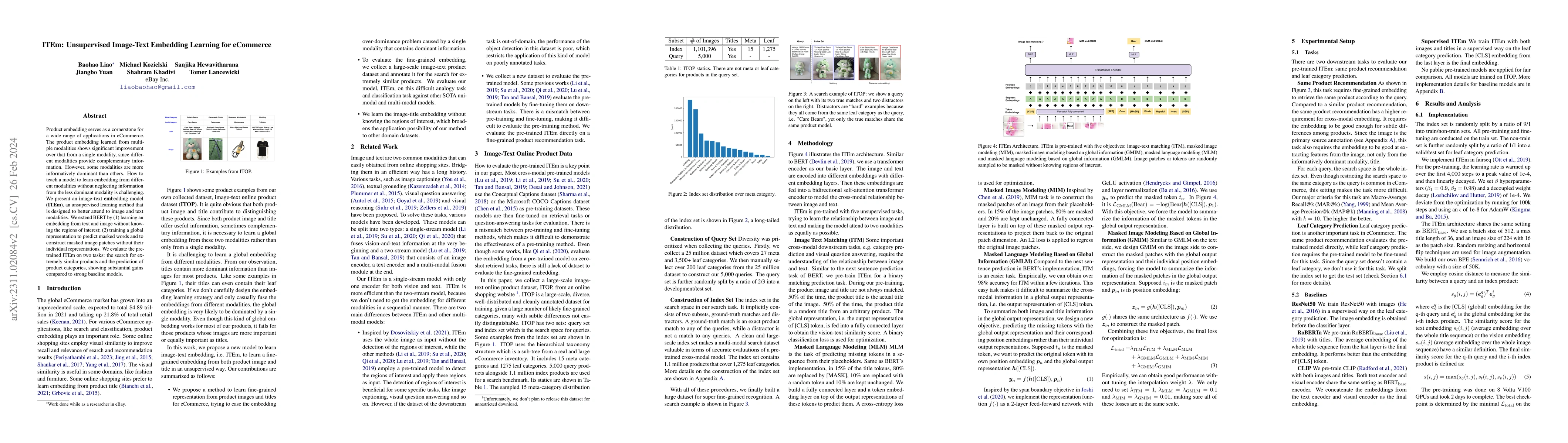 Thumbnail for ITEm: Unsupervised Image-Text Embedding Learning for eCommerce