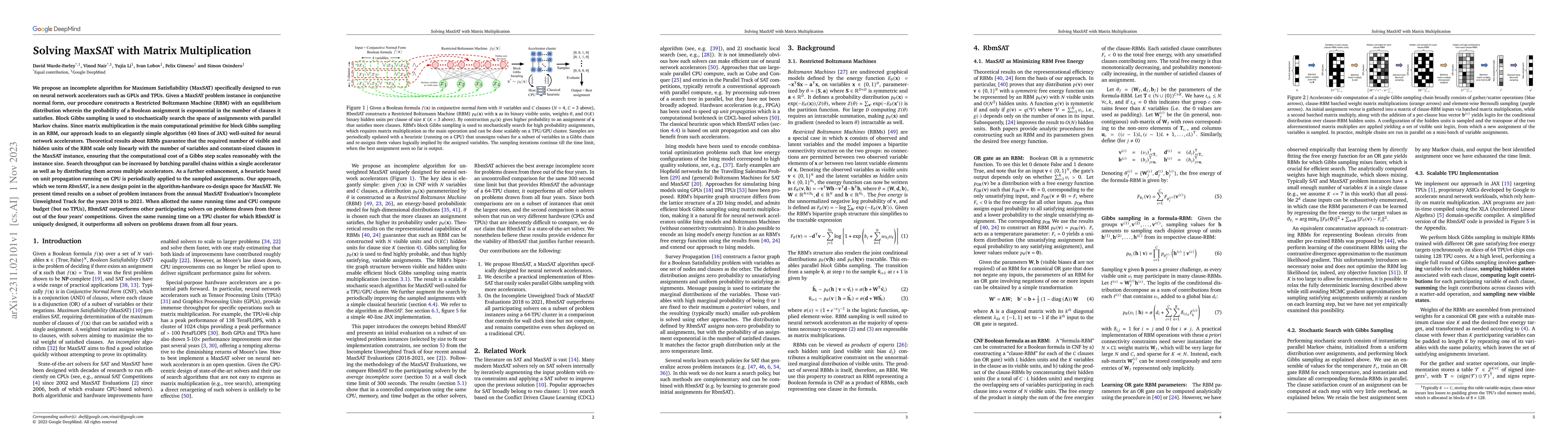 Thumbnail for Solving MaxSAT with Matrix Multiplication