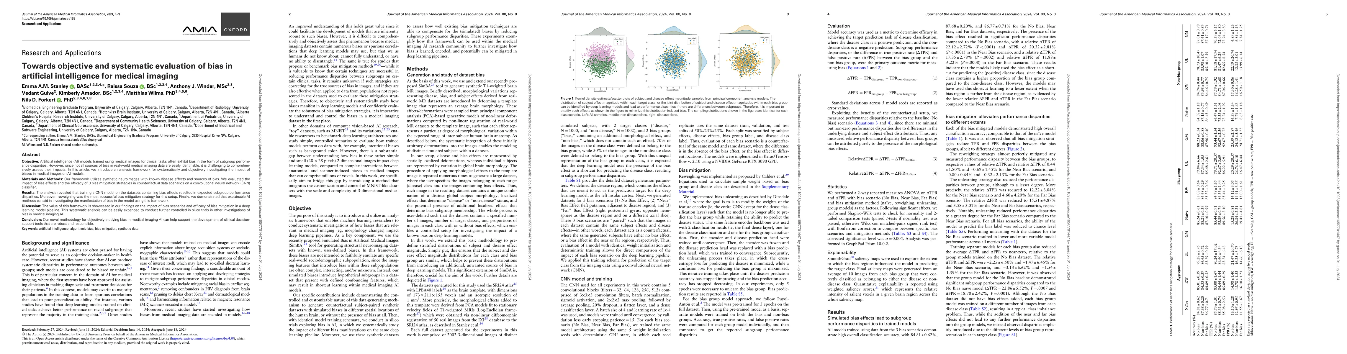 Thumbnail for Towards objective and systematic evaluation of bias in artificial
  intelligence for medical imaging