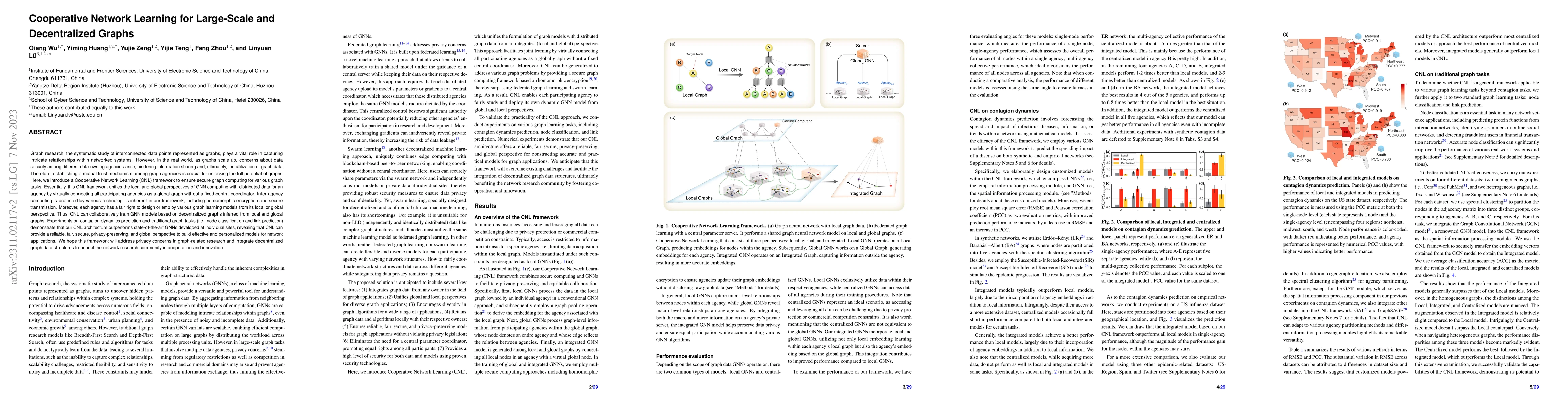 Thumbnail for Cooperative Network Learning for Large-Scale and Decentralized Graphs