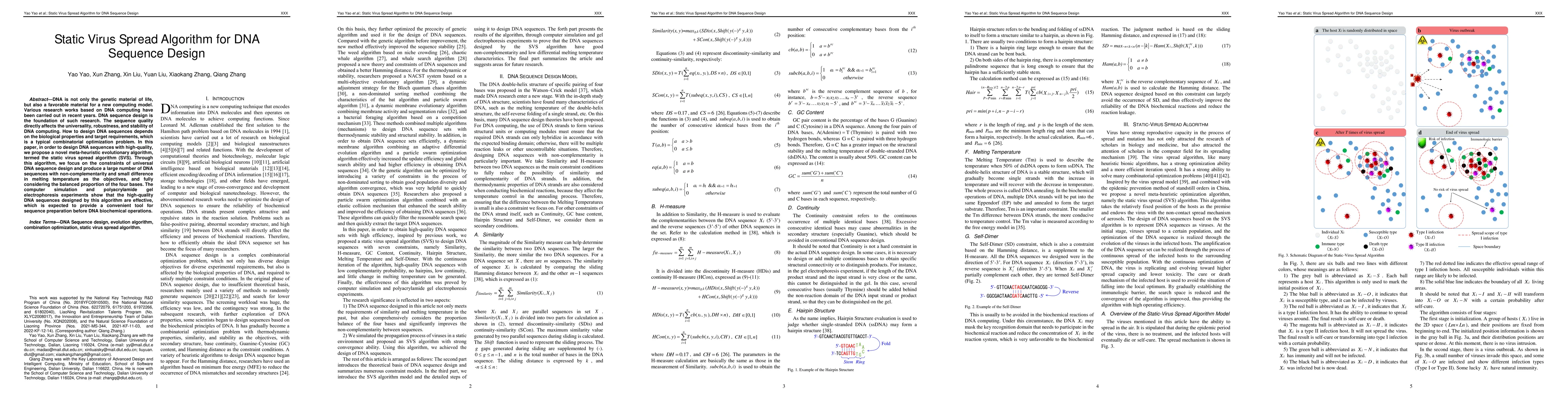 Thumbnail for Static Virus Spread Algorithm for DNA Sequence Design