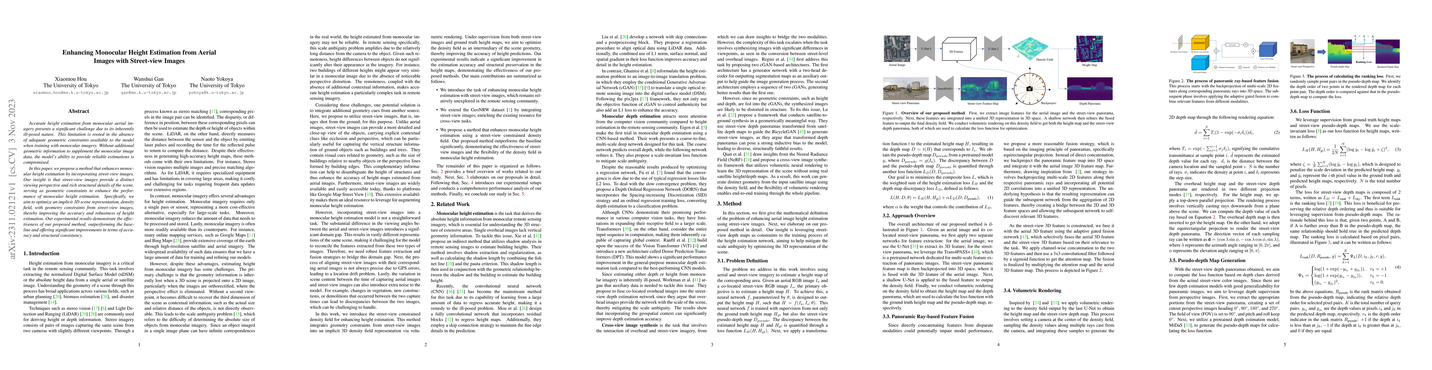 Thumbnail for Enhancing Monocular Height Estimation from Aerial Images with
  Street-view Images