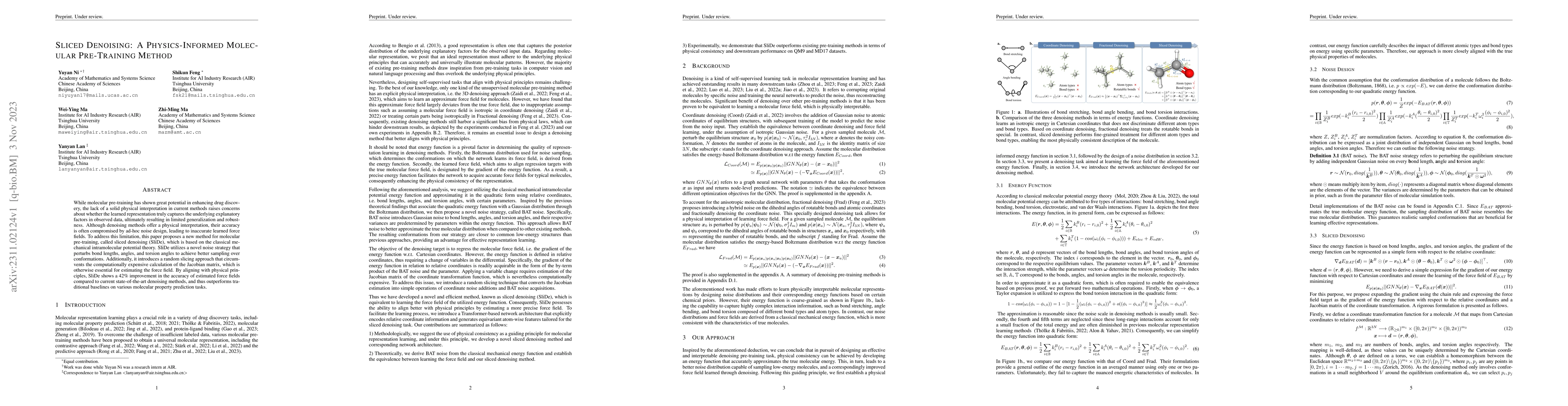 Thumbnail for Sliced Denoising: A Physics-Informed Molecular Pre-Training Method