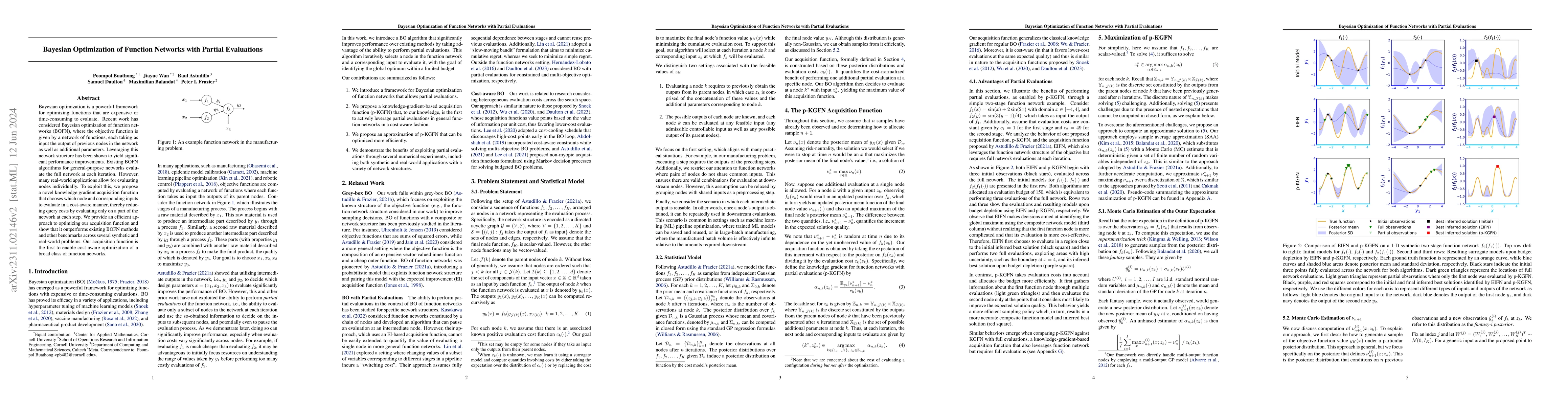Thumbnail for Bayesian Optimization of Function Networks with Partial Evaluations