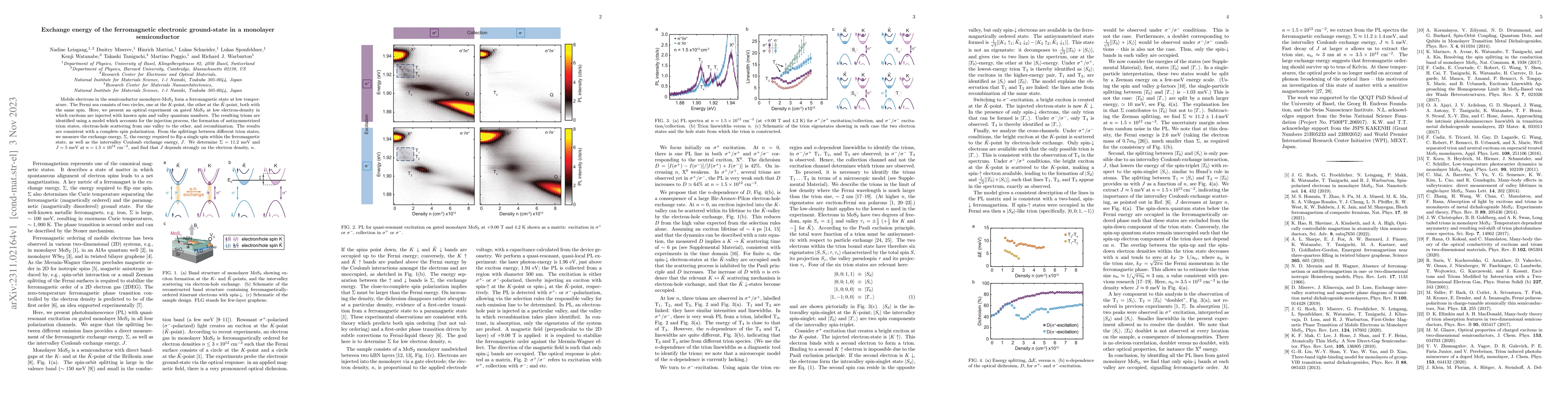 Thumbnail for Exchange energy of the ferromagnetic electronic ground-state in a
  monolayer semiconductor