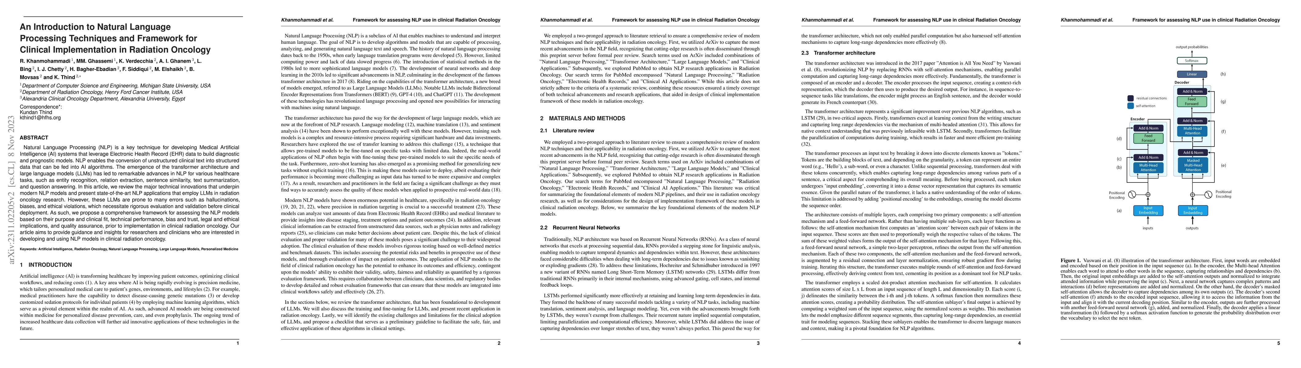 Thumbnail for An Introduction to Natural Language Processing Techniques and Framework
  for Clinical Implementation in Radiation Oncology