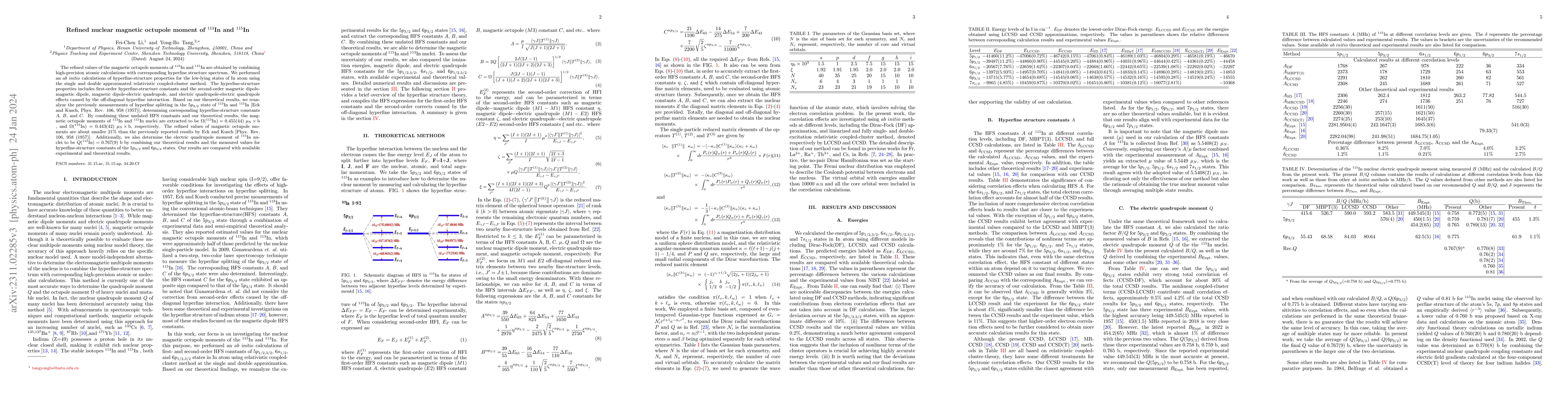 Thumbnail for Refined nuclear magnetic octupole moment of $^{113}$In and $^{115}$In