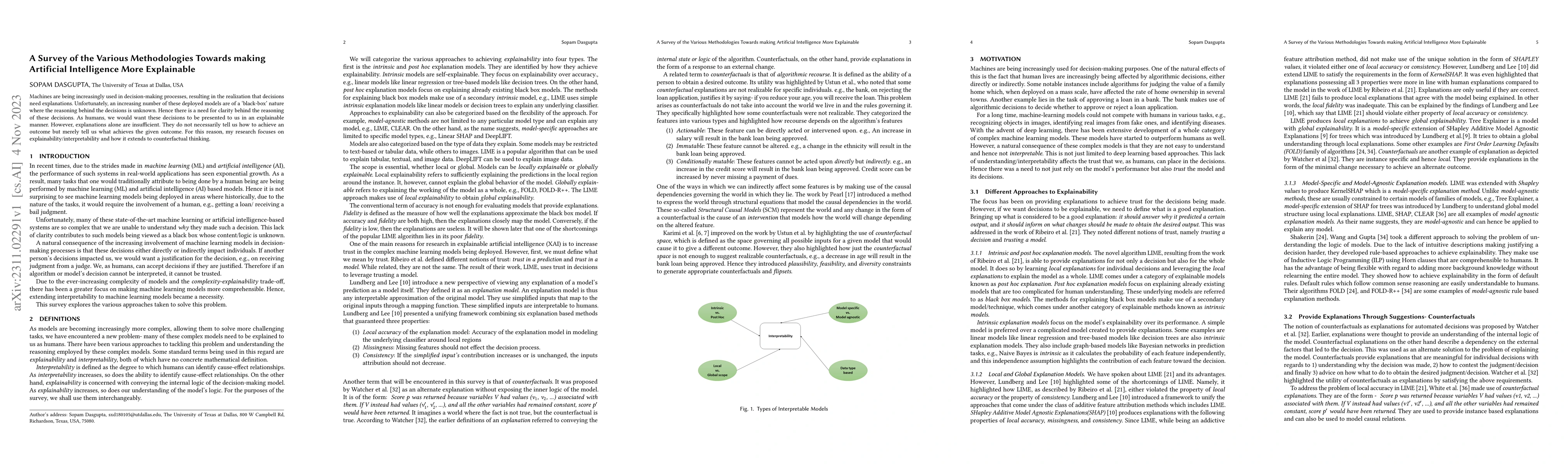 Thumbnail for A Survey of the Various Methodologies Towards making Artificial
  Intelligence More Explainable