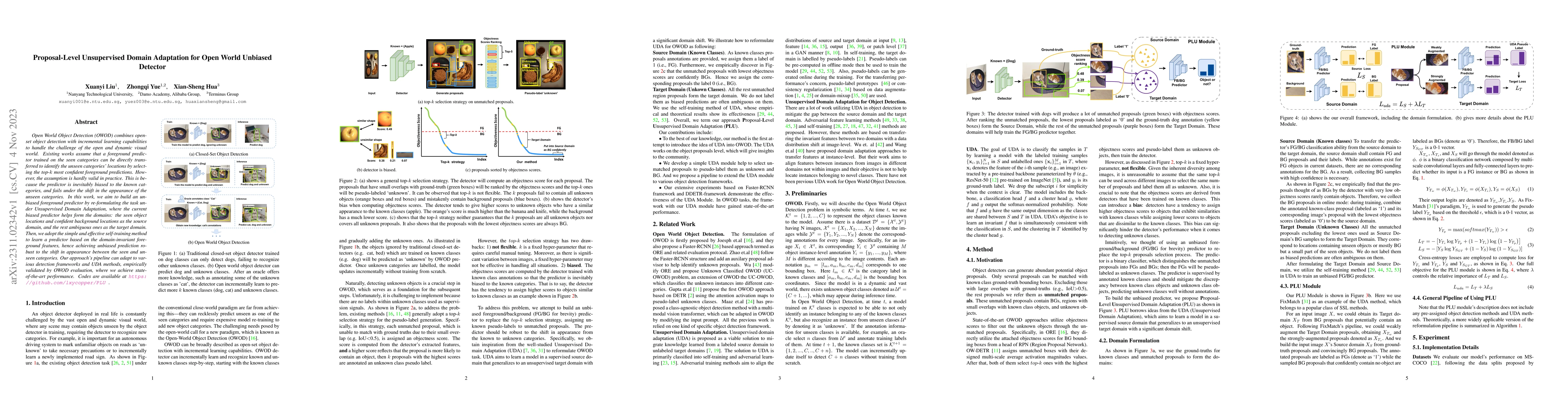 Thumbnail for Proposal-Level Unsupervised Domain Adaptation for Open World Unbiased
  Detector