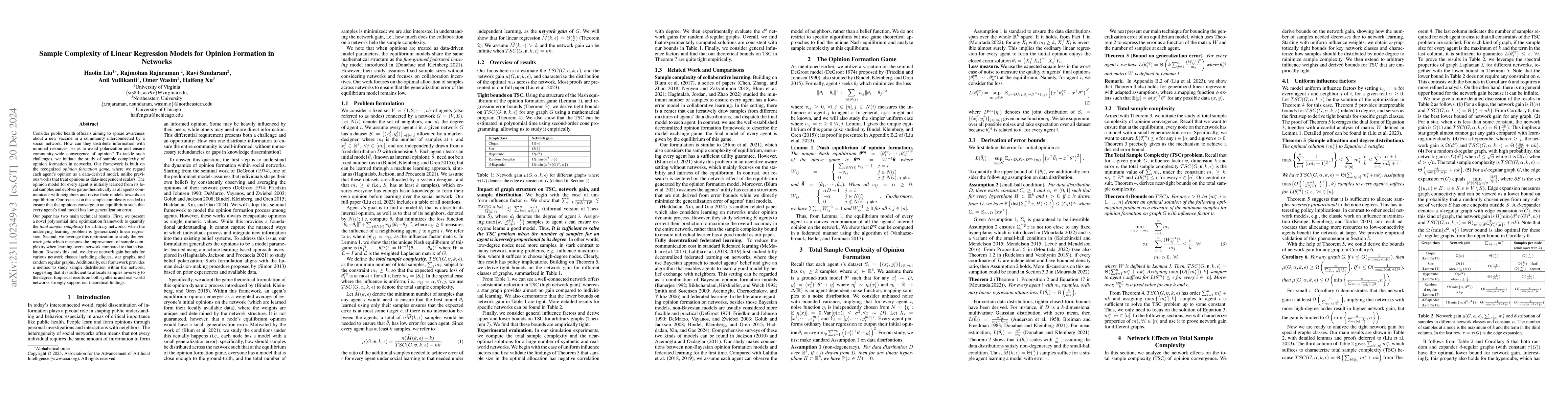 Thumbnail for Sample Complexity of Opinion Formation on Networks