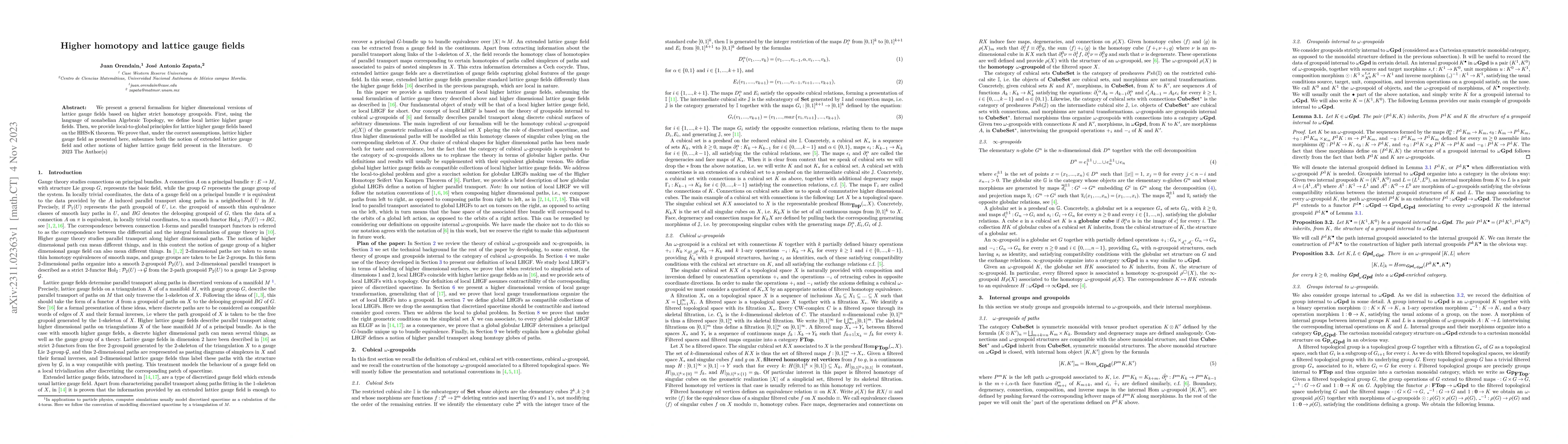 Thumbnail for Higher homotopy and lattice gauge fields