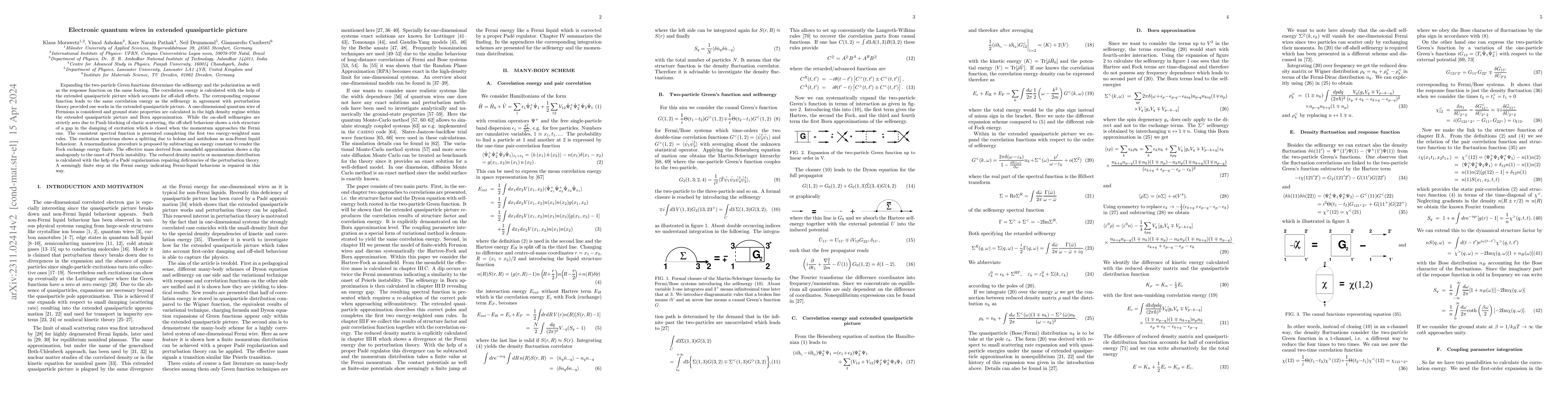 Thumbnail for Electronic quantum wires in extended quasiparticle picture