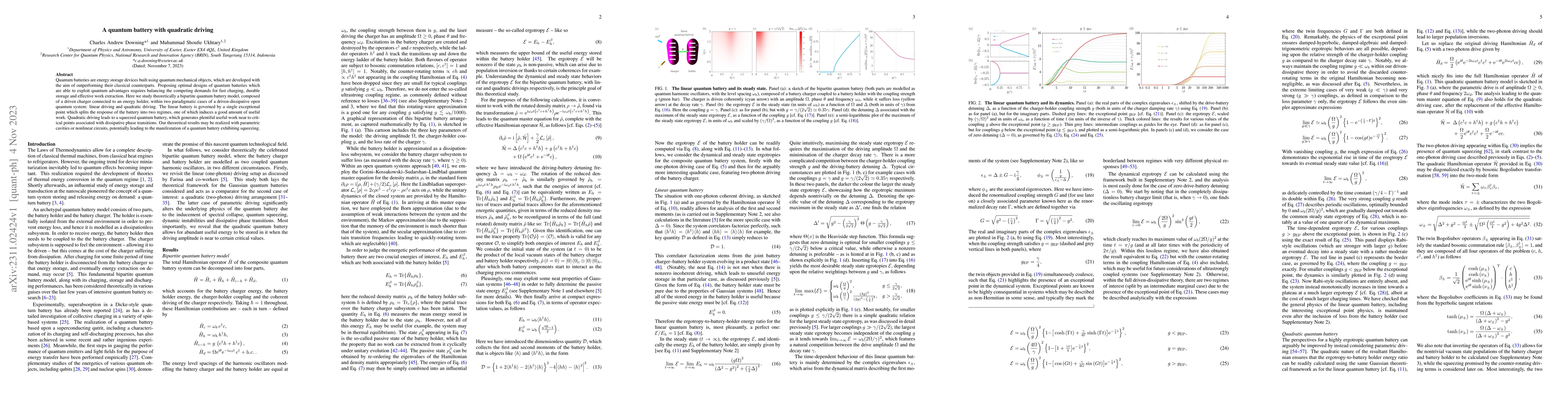 Thumbnail for A quantum battery with quadratic driving
