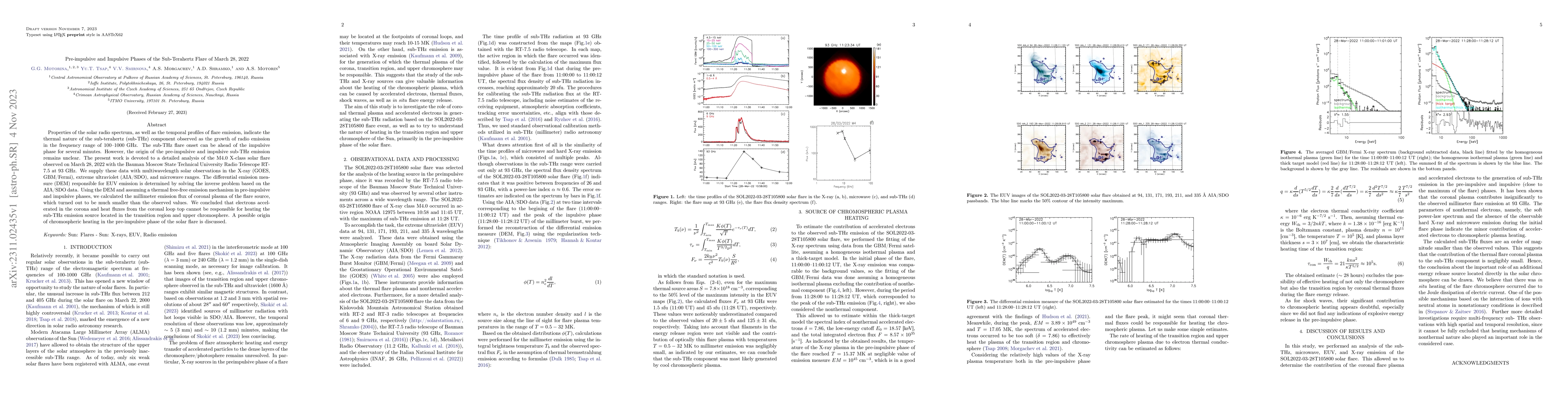 Thumbnail for Pre-impulsive and Impulsive Phases of the Sub-Terahertz Flare of March
  28, 2022