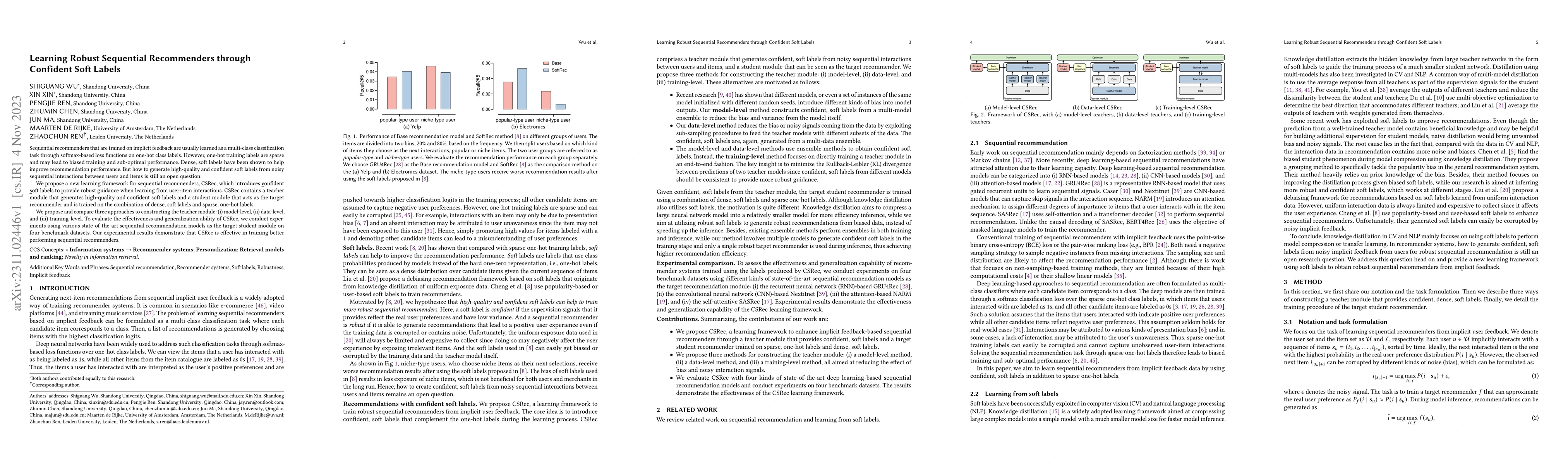 Thumbnail for Learning Robust Sequential Recommenders through Confident Soft Labels