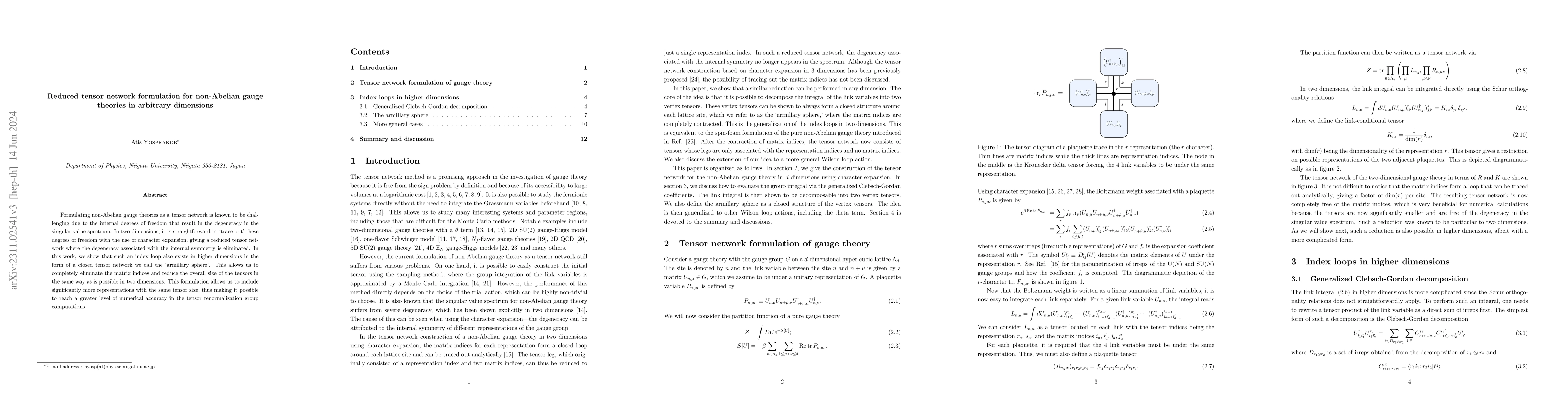 Thumbnail for Reduced tensor network formulation for non-Abelian gauge theories in
  arbitrary dimensions