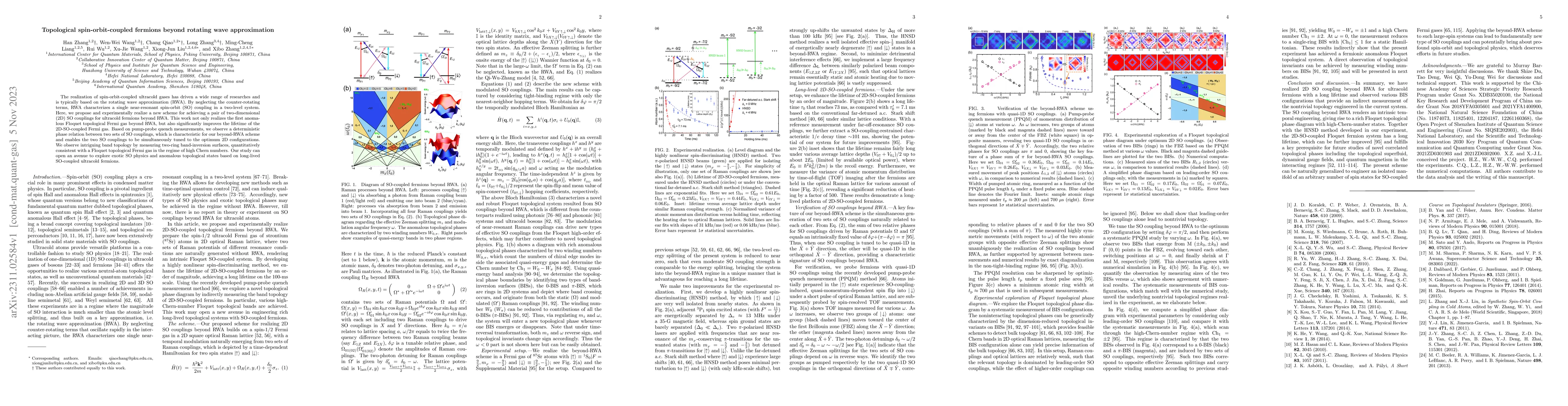 Thumbnail for Topological spin-orbit-coupled fermions beyond rotating wave
  approximation