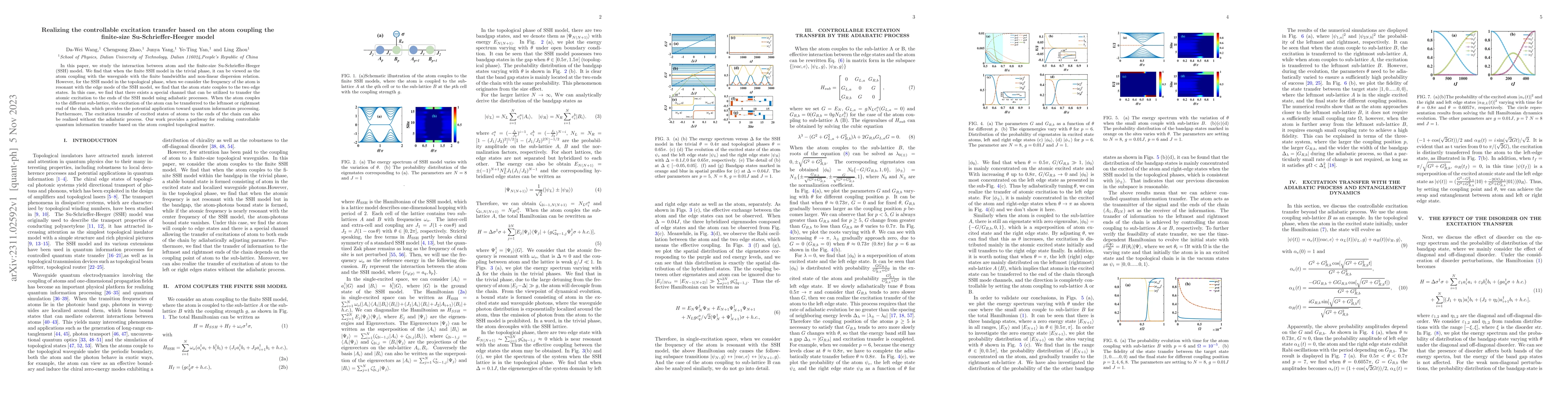 Thumbnail for Realizing the controllable excitation transfer based on the atom
  coupling the finite-size Su-Schrieffer-Heeger model