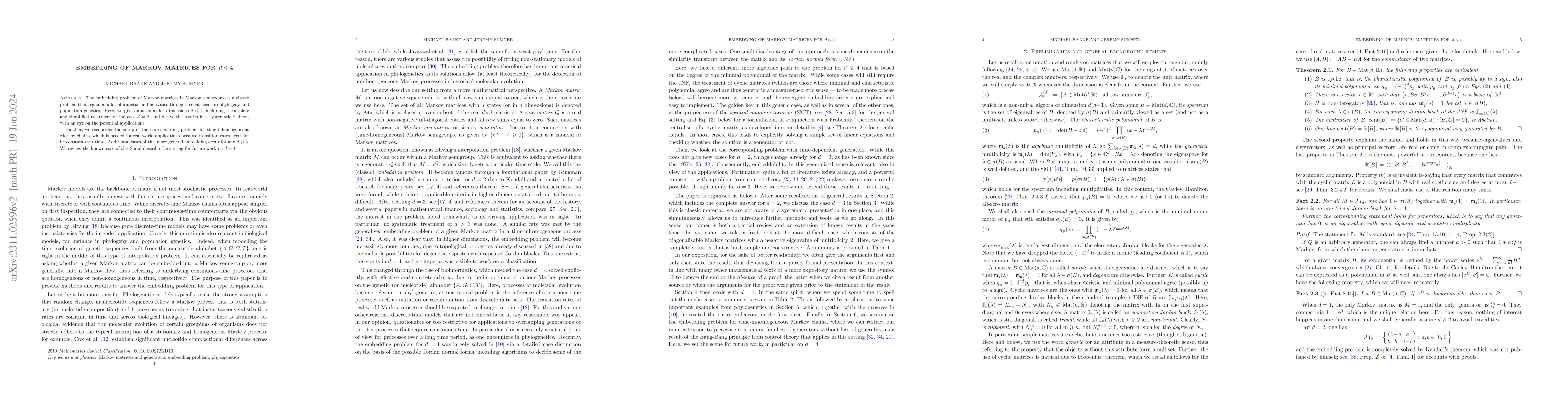 Thumbnail for Embedding of Markov matrices for $d\leqslant 4$