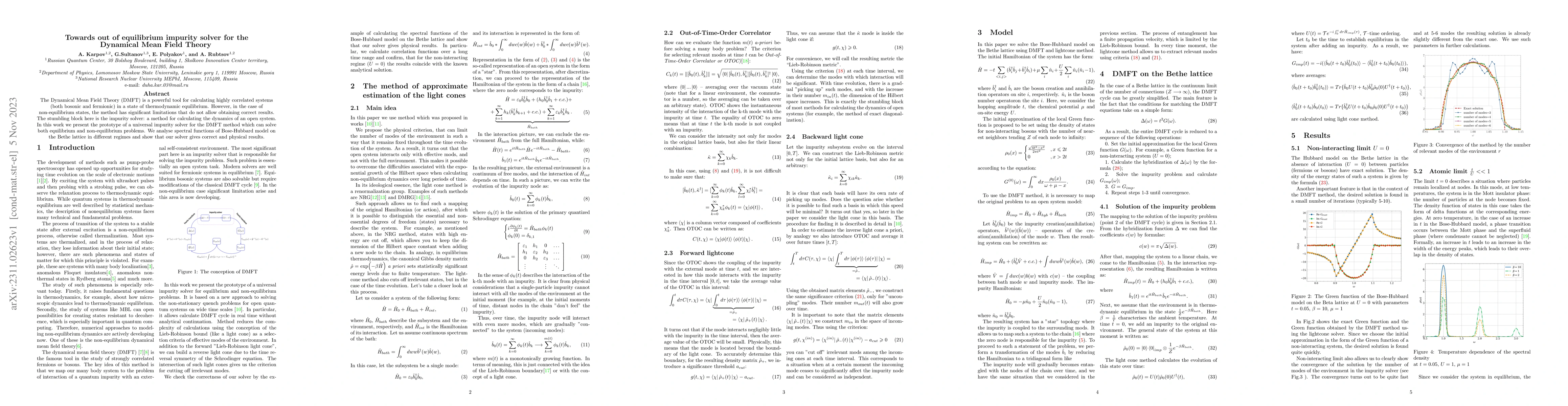 Thumbnail for Towards out of equilibrium impurity solver for the Dynamical Mean Field
  Theory