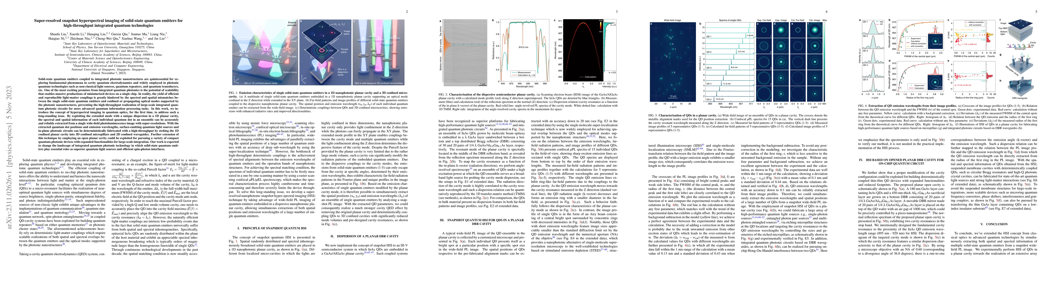 Thumbnail for Super-resolved snapshot hyperspectral imaging of solid-state quantum
  emitters for high-throughput integrated quantum technologies