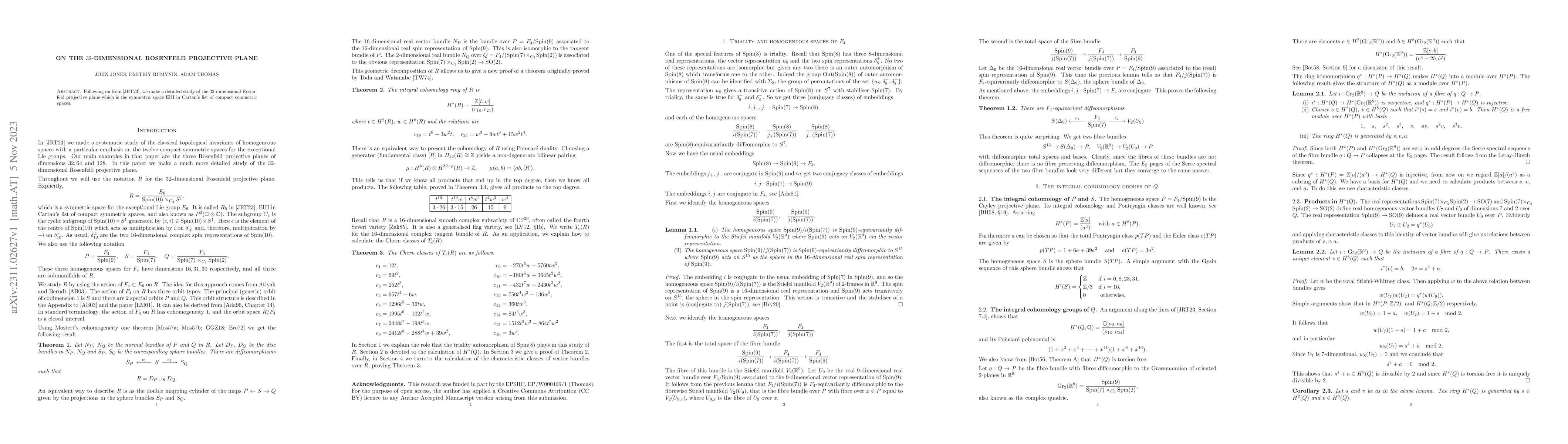 Thumbnail for On the 32-dimensional Rosenfeld projective plane