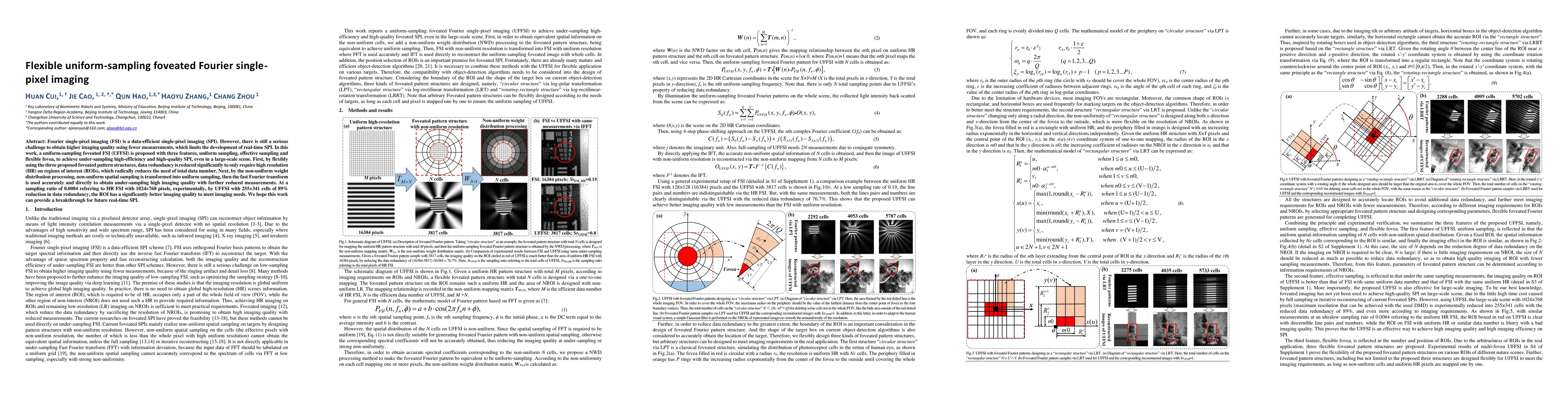 Thumbnail for Flexible uniform-sampling foveated Fourier single-pixel imaging
