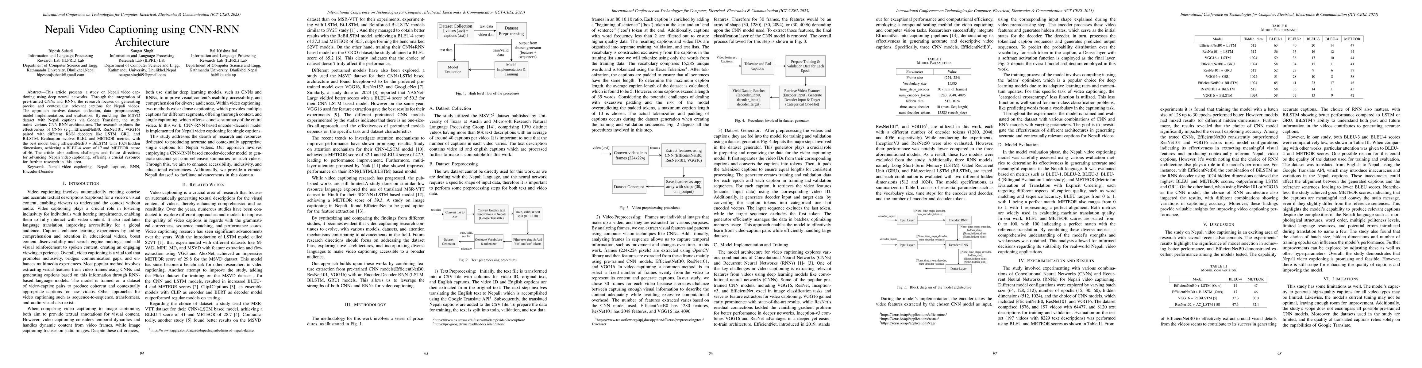 Thumbnail for Nepali Video Captioning using CNN-RNN Architecture