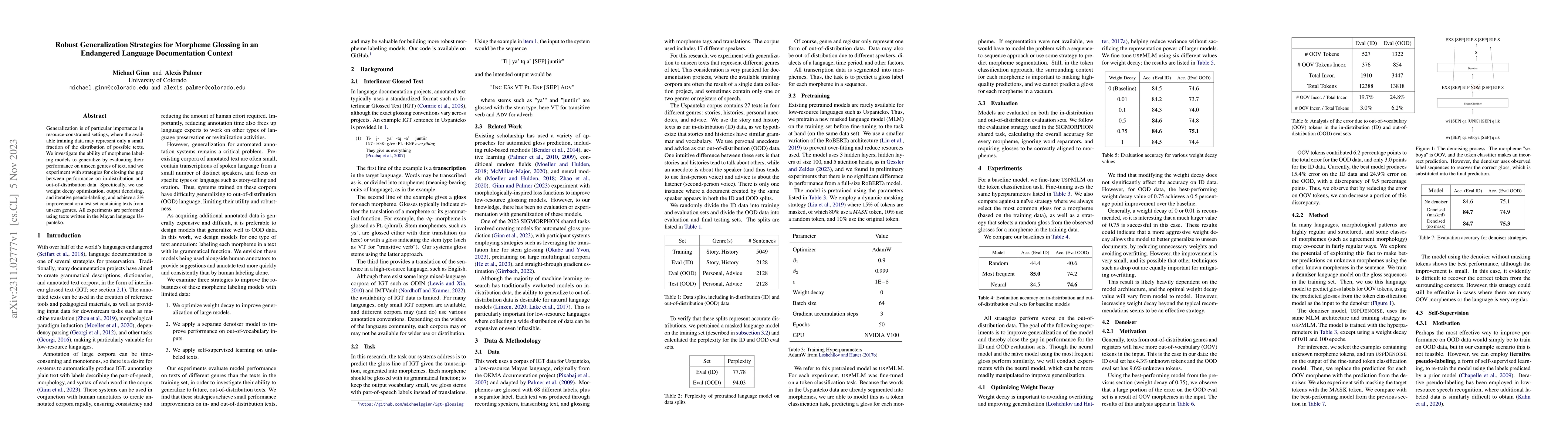 Thumbnail for Robust Generalization Strategies for Morpheme Glossing in an Endangered
  Language Documentation Context