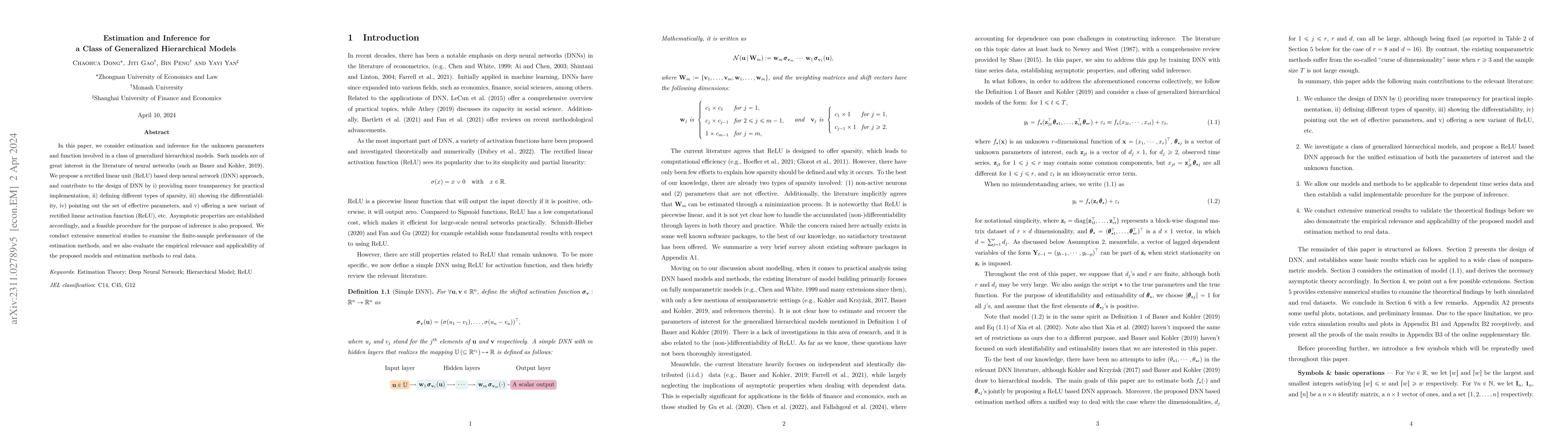 Thumbnail for Estimation and Inference for a Class of Generalized Hierarchical Models