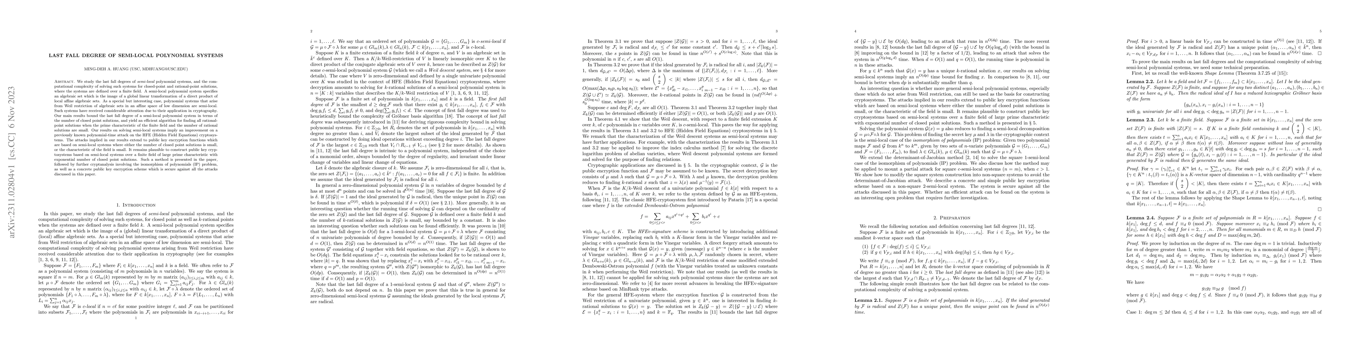 Thumbnail for Last fall degree of semi-local polynomial systems
