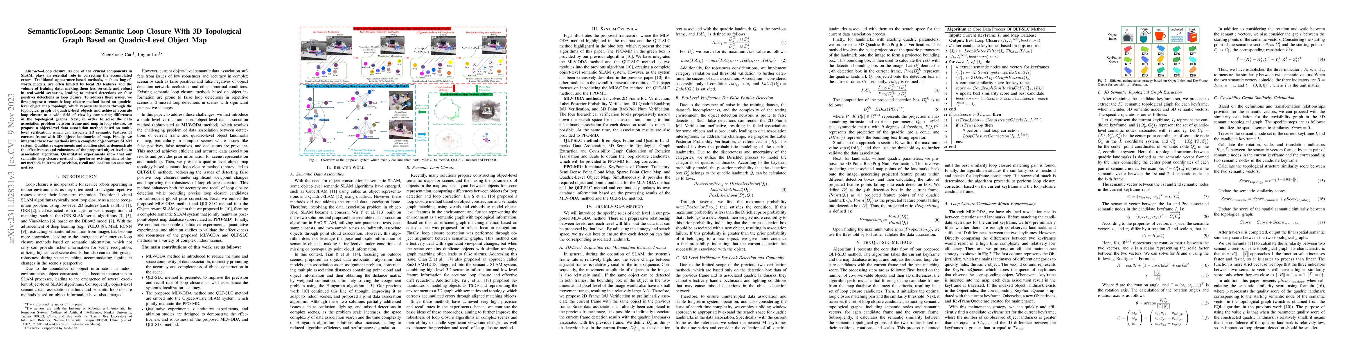 Thumbnail for SemanticTopoLoop: Semantic Loop Closure With 3D Topological Graph Based
  on Quadric-Level Object Map