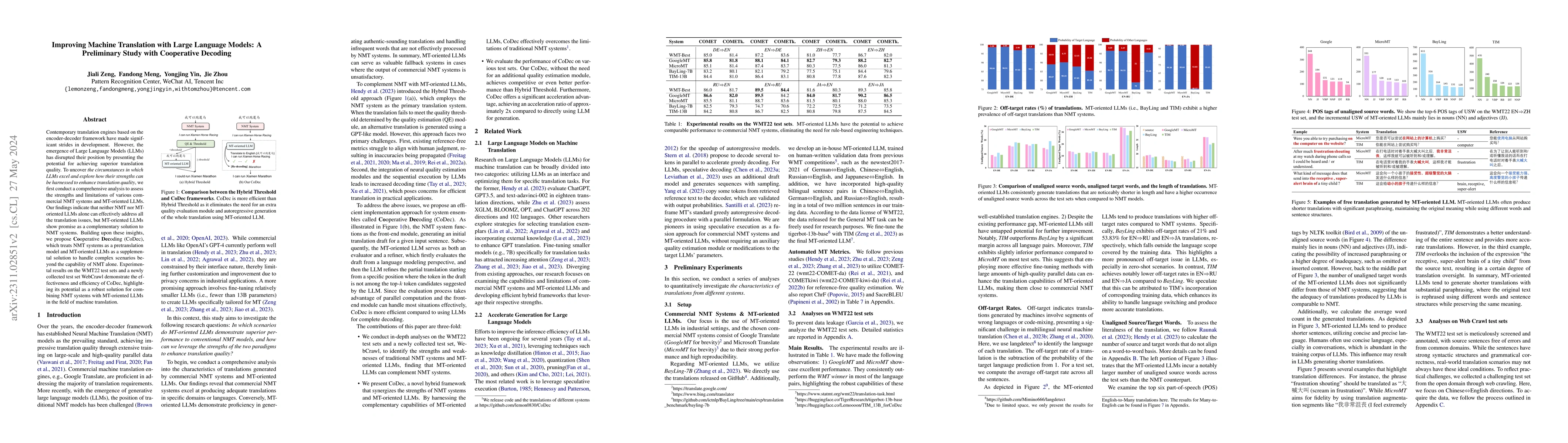 Thumbnail for Improving Machine Translation with Large Language Models: A Preliminary
  Study with Cooperative Decoding