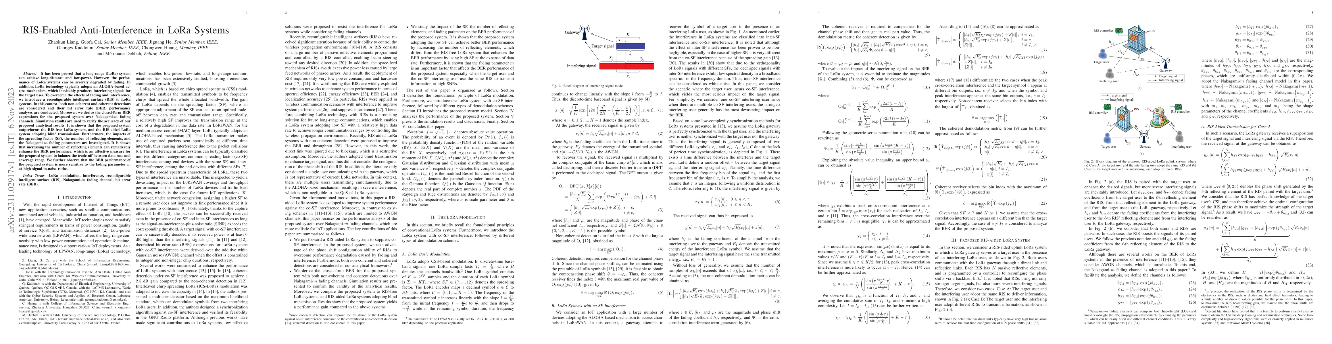 Thumbnail for RIS-Enabled Anti-Interference in LoRa Systems