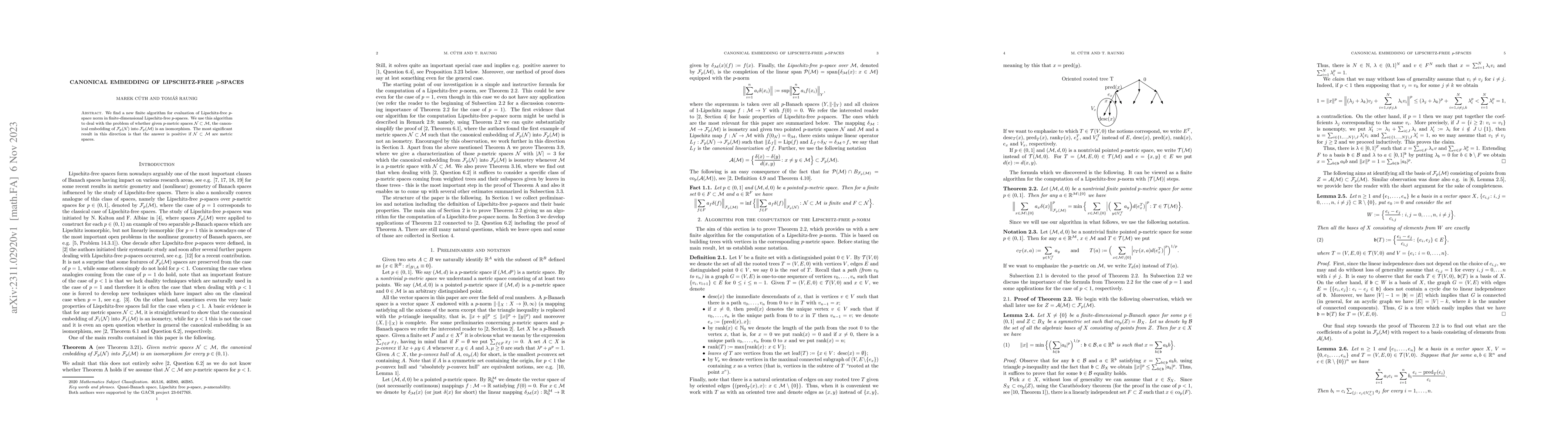 Thumbnail for Canonical embedding of Lipschitz-free $p$-spaces