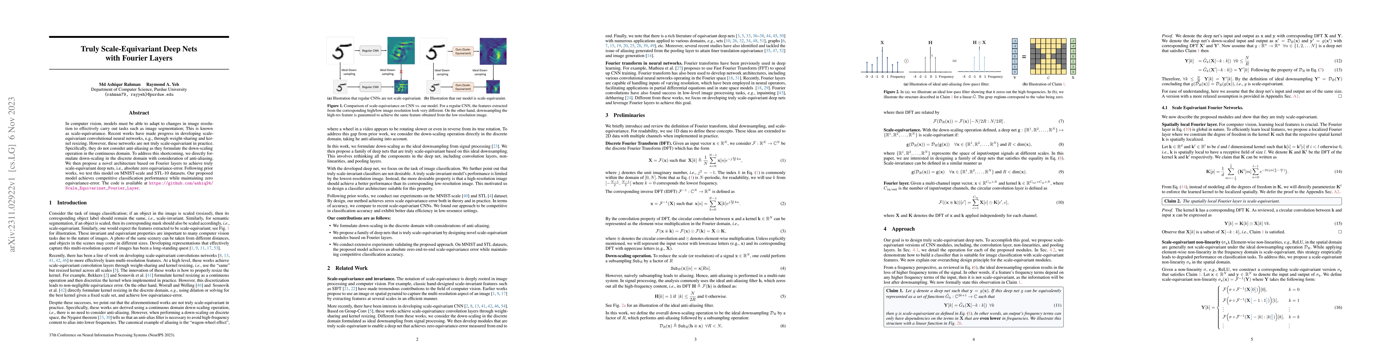 Thumbnail for Truly Scale-Equivariant Deep Nets with Fourier Layers