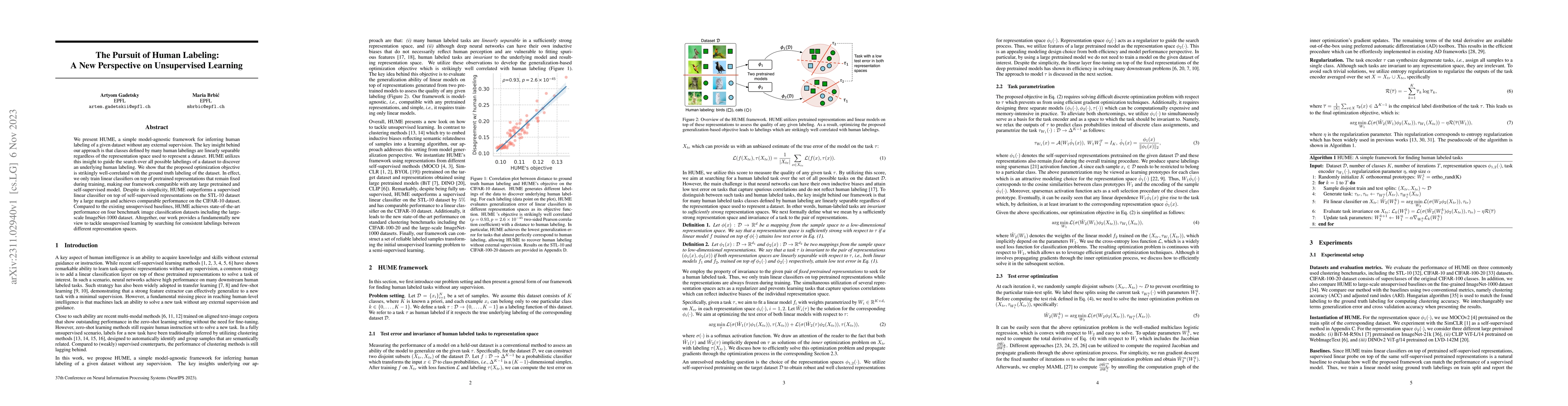 Thumbnail for The Pursuit of Human Labeling: A New Perspective on Unsupervised
  Learning
