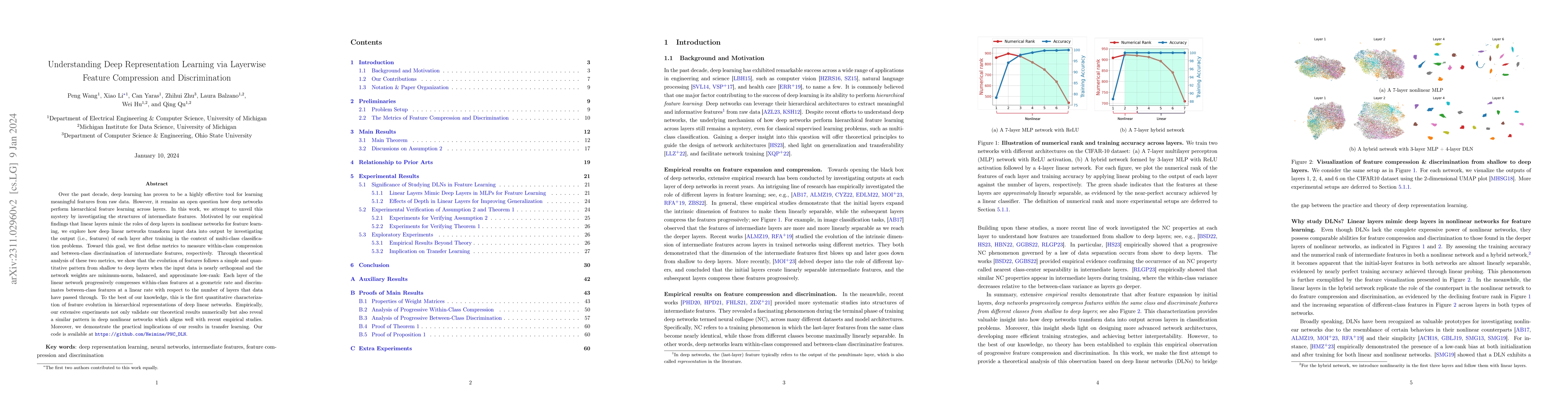 Thumbnail for Understanding Deep Representation Learning via Layerwise Feature
  Compression and Discrimination