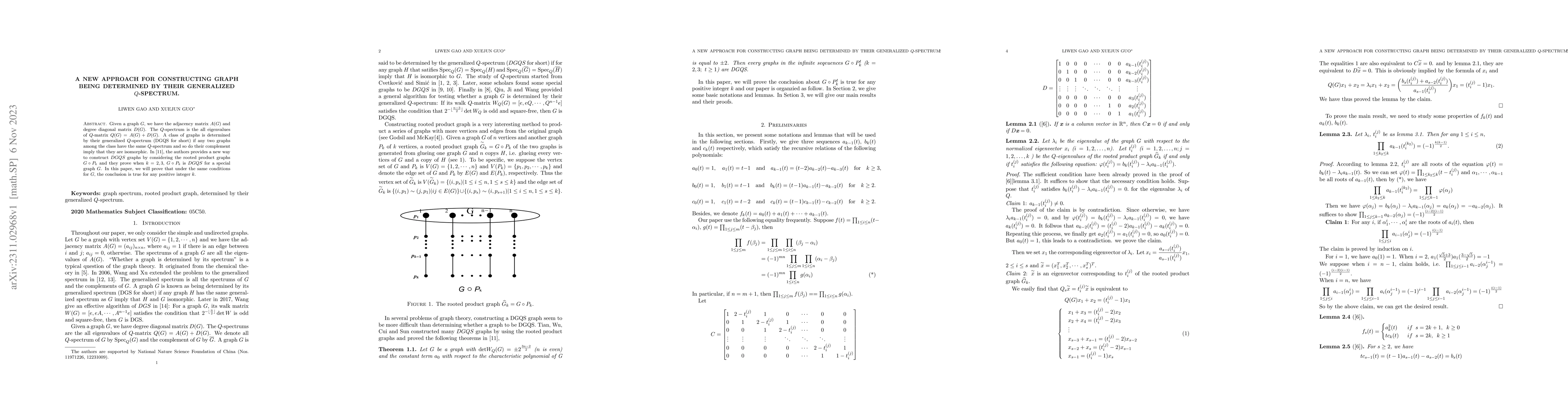 Thumbnail for A new approach for constructing graph being determined by their
  generalized $Q$-spectrum