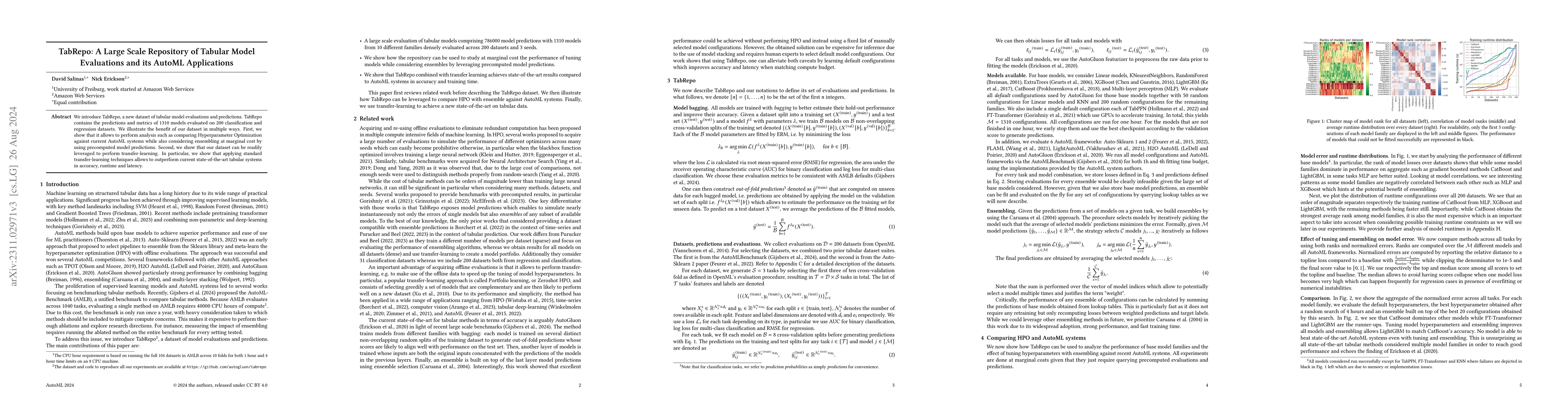 Thumbnail for TabRepo: A Large Scale Repository of Tabular Model Evaluations and its
  AutoML Applications