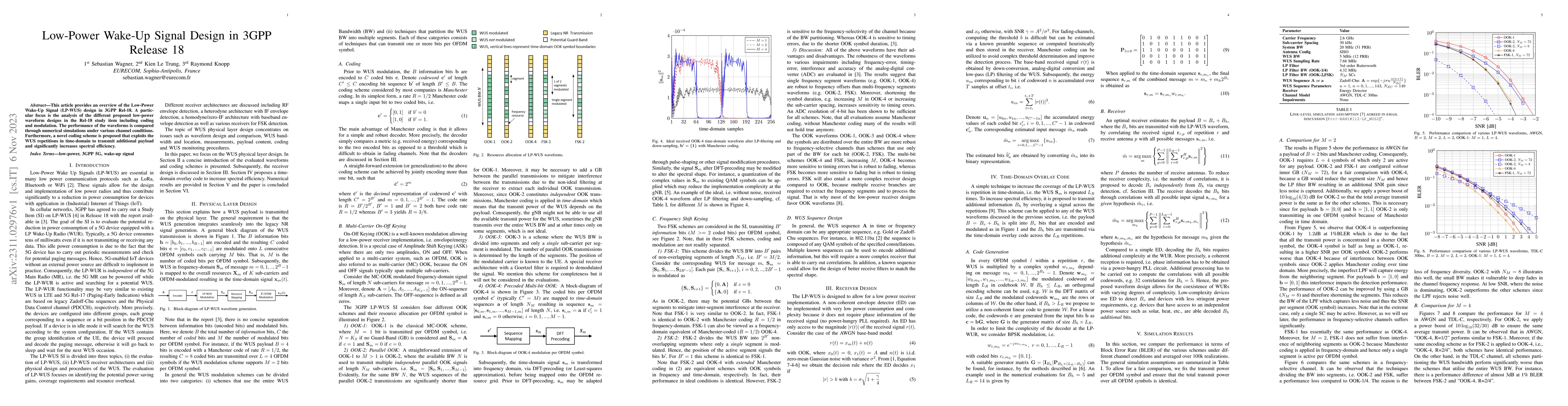 Thumbnail for Low-Power Wake-Up Signal Design in 3GPP Release 18