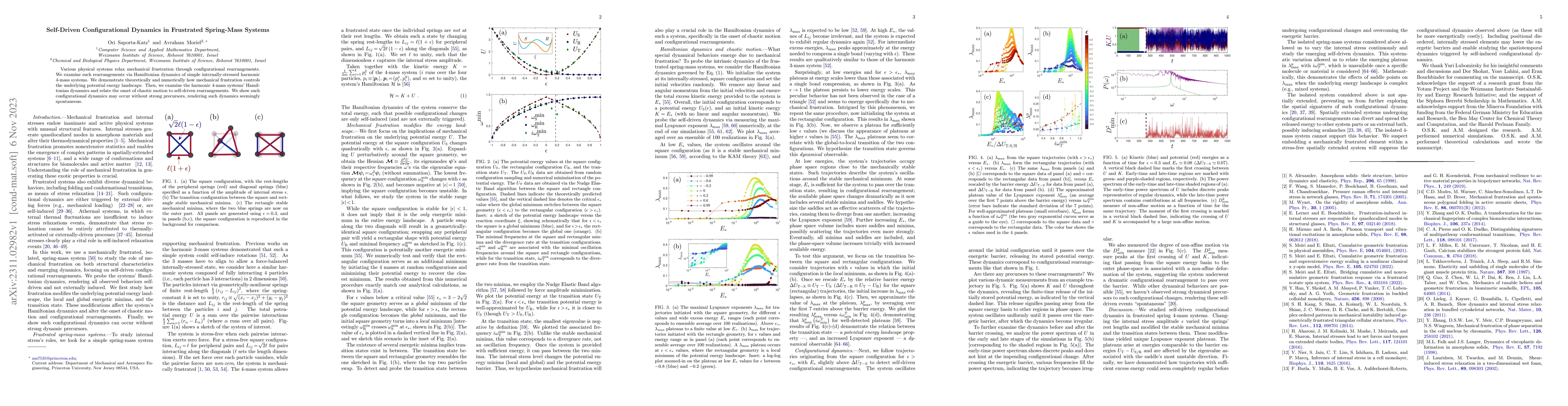Thumbnail for Self-Driven Configurational Dynamics in Frustrated Spring-Mass Systems