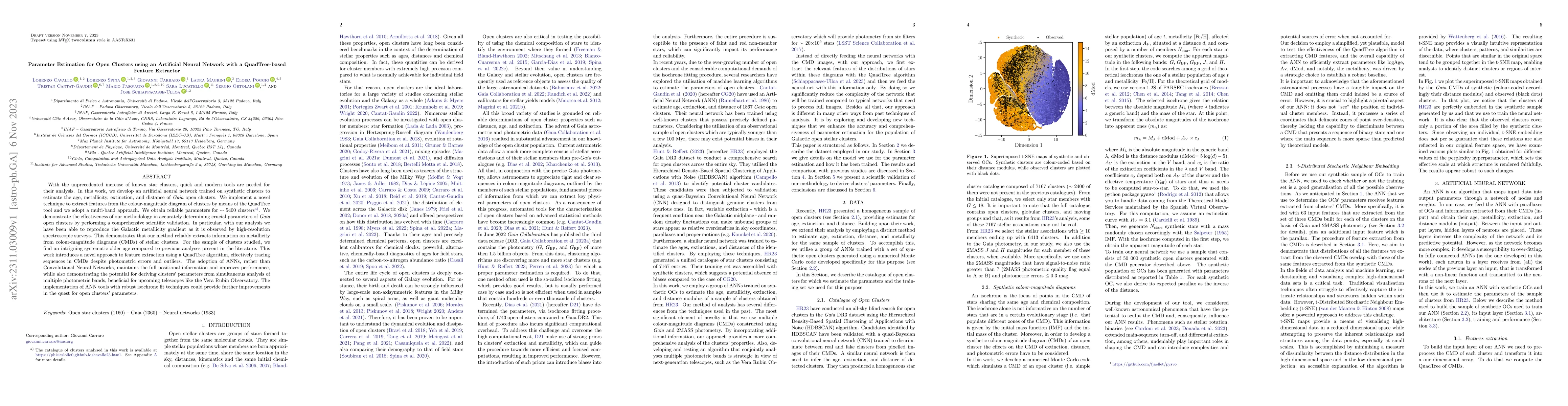 Thumbnail for Parameter Estimation for Open Clusters using an Artificial Neural
  Network with a QuadTree-based Feature Extractor
