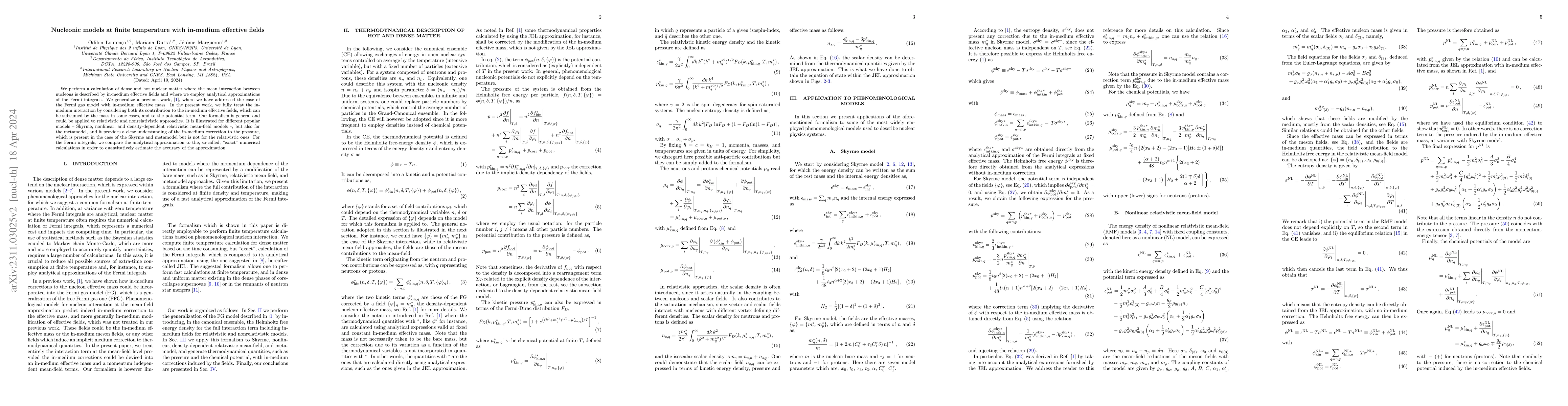 Thumbnail for Nucleonic models at finite temperature with in-medium effective fields