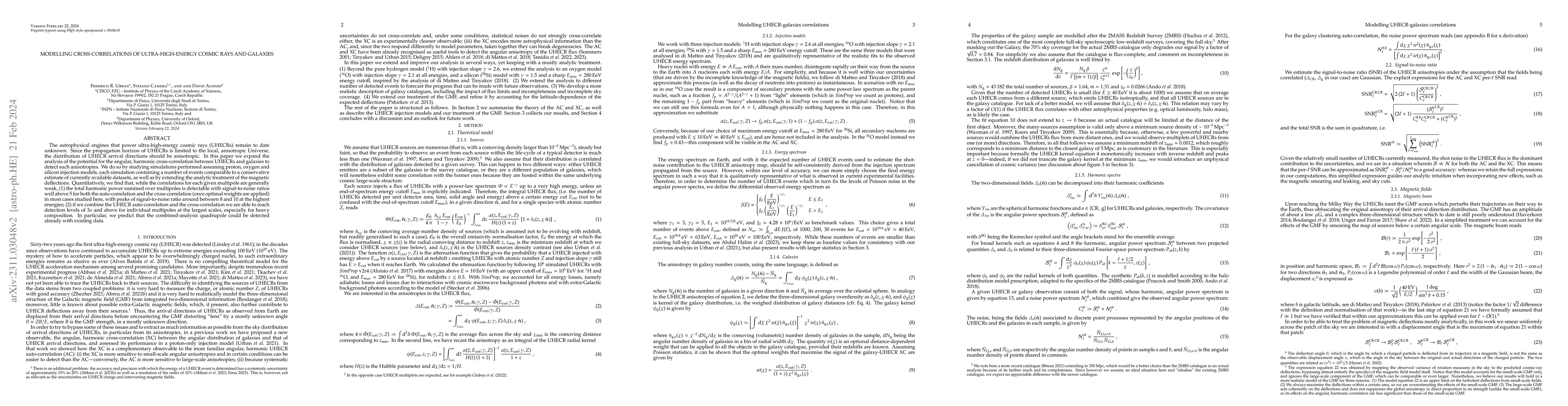 Thumbnail for Modelling cross-correlations of ultra-high-energy cosmic rays and
  galaxies