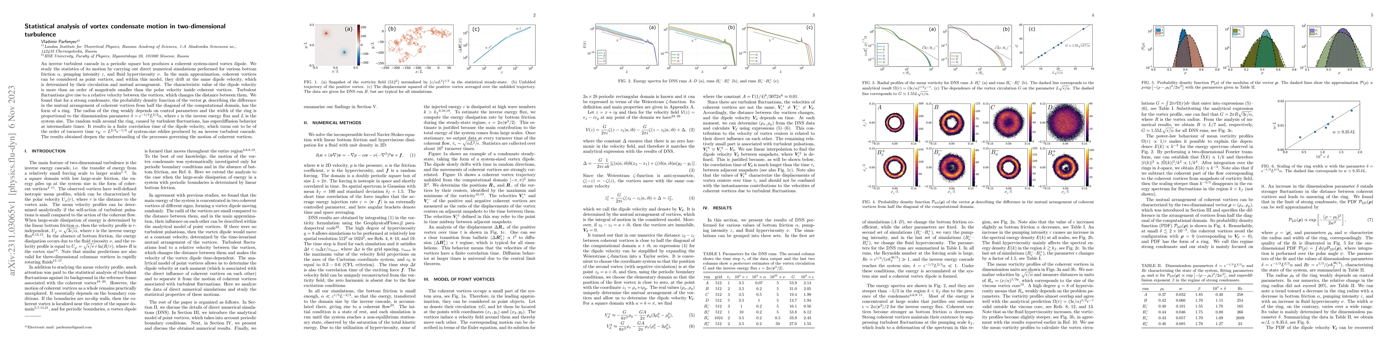 Thumbnail for Statistical analysis of vortex condensate motion in two-dimensional
  turbulence