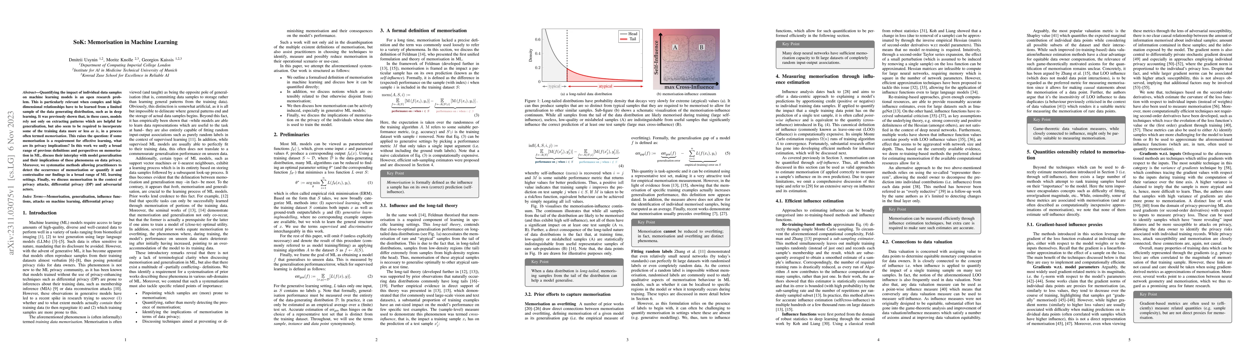 Thumbnail for SoK: Memorisation in machine learning
