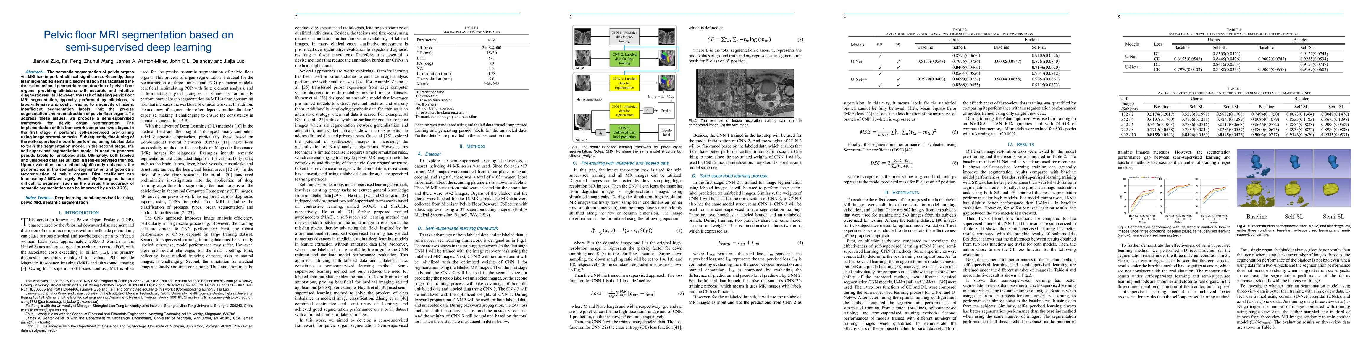 Thumbnail for Pelvic floor MRI segmentation based on semi-supervised deep learning