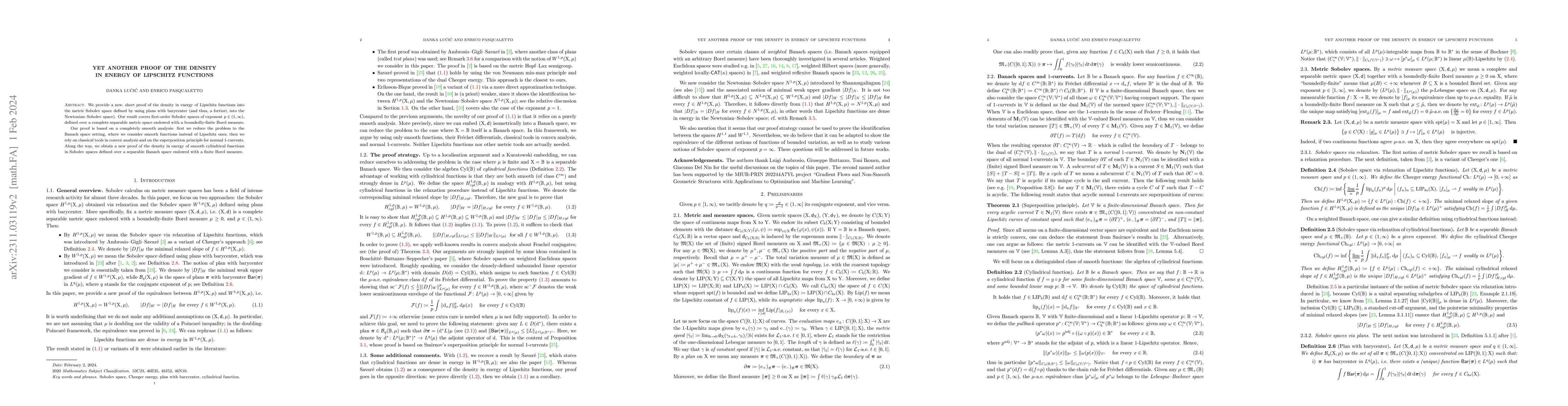 Thumbnail for Yet another proof of the density in energy of Lipschitz functions